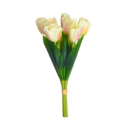 TULIP BUNDLE (7 STEMS) Cream/ Pink