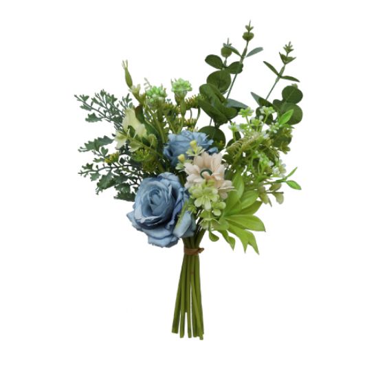 ROSE & FOLIAGE BUNDLE BLUE