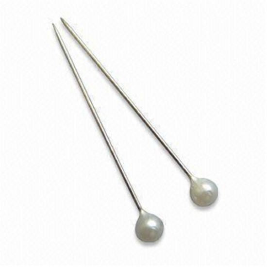 4cm (1.5 INCH) PEARL PINS WHITE X 100pcs