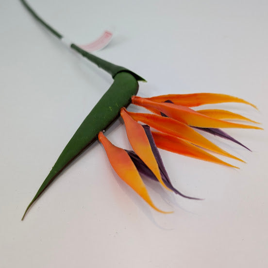66cm PLASTIC BIRD OF PARADISE SPRAY ORANGE