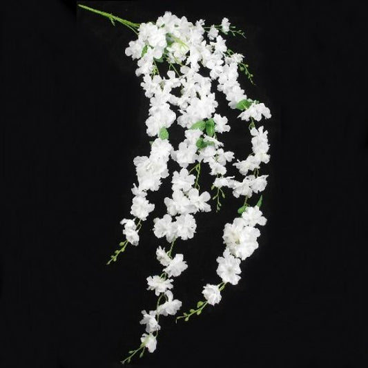 134cm LARGE TRAILING DELPHINIUM IVORY