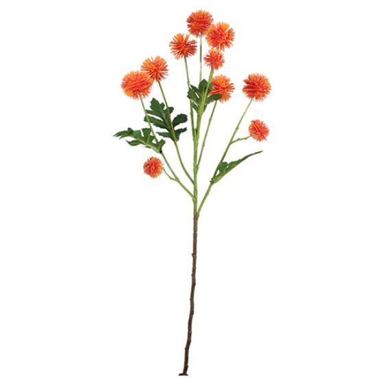 61cm PLASTIC POM POM SPRAY ORANGE