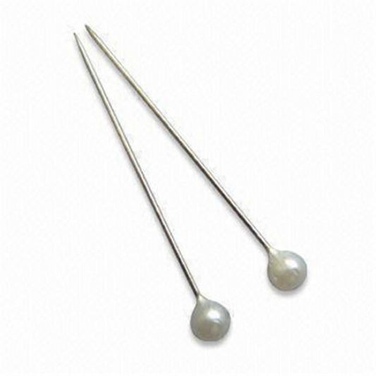 4cm (1.5 INCH) PEARL PINS WHITE X 100pcs